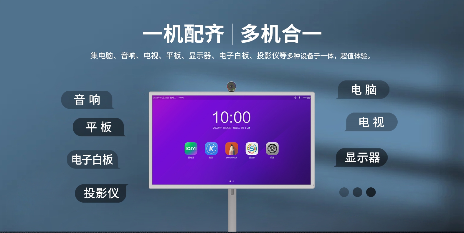 【展品抢先看】一机N用，多场景融合，南宫28NG相信品牌力量科技智由屏亮相ISVE